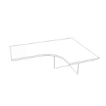 Столешница угловая E714