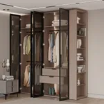 Шкаф для спальни с двумя ящиками и штангой с подсветкой R210.60-2