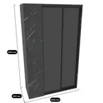 Шкаф-купе ХG162.60-1, профиль INTEGRO, фасад МДФ