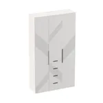 Шкаф трехдверный с ящиками узкий, фрезерованные фасады в эмали LE203.44