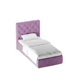 Кровать односпальная мягкая MIRA с подъемным механизмом,90x200