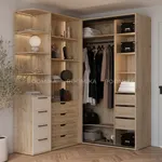 Шкаф с встроенными ящиками с подсветкой R215.2