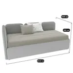 Мягкая кровать-диван ЗУМА L/R с подъемным механизмом, 90x190