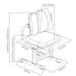 Детский стул Crocus II Grey Cubby