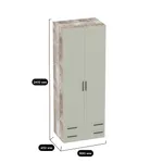 Шкаф двустворчатый с ящиками L211.60