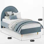 Кровать односпальная мягкая BUBBLE, 90x190