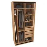 Шкаф-купе ХG120.60-2, профиль INTEGRO, стекло прозрачное, с подсветкой