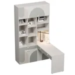 Ниша с рабочей зоной, фрезерованные фасады в эмали LE425 L/R