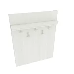 Вешалка настенная с  радиусной полкой P178 L/R