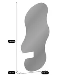 Зеркало L165 с туалетным столиком L515 с подсветкой L/R