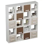 Стеллаж сквозной книжный на 15 ниш с ящиками E805,E810