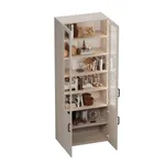 Шкаф книжный со стеклом L214S с подсветкой