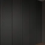 Спальня, шкафы в эмали с фрезеровкой №8