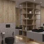 Санузел с просторной системой хранения №134