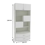 Шкаф книжный с ящиками P217