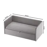 Кровать с подъемным механизмом и ящиком для белья RUBY 1