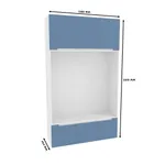 Шкаф с нишей и сидушкой, фасады в эмали LE412.44