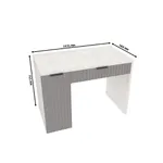 Cтол письменный с тумбой с фрезерованными фасадами LE717 L/R