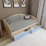 Кровать односпальная с ящиками P902N, 90x190