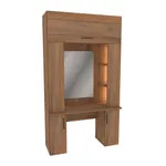 Стол туалетный с секцией и зеркалом с подсветкой  L404.44