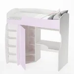 Кровать-чердак с рабочей зоной P906, 90x200