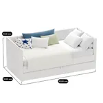 Кровать со вторым выдвижным спальным местом LINE 2