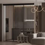 Раздвижная стеклянная перегородка для кухни GRACE 22