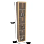 Шкаф для обуви в прихожую с подсветкой R280