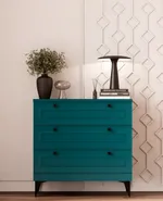 Комод с ящиками узкий  с эмалевой столешницей и боковинами A703.40ESB