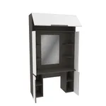 Стол туалетный с секцией и зеркалом, фасады в эмали LE404.44