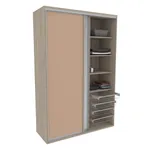 Шкаф-купе U161 тип 2 МДФ/зеркало