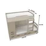 Кровать двухъярусная L906, 90x190 L/R