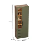 Шкаф комбинированный со стеклом с подсветкой LG215S L/R