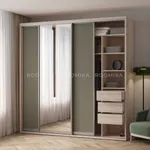 Шкаф-купе ХG240.60-3, профиль INTEGRO, фасад МДФ/зеркало серебро