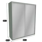 Шкаф-купе U202 тип 3 с зеркалом