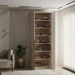 Шкаф книжный, фасады в эмали LE214