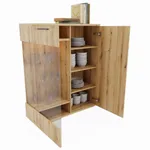 Шкаф напольный с подсветкой L202 L/R