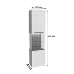Шкаф напольный с подсветкой LG225 L/R