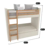 Кровать мягкая двухъярусная ДУО L/R