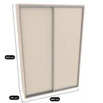 Шкаф-купе ХG186.60-1, профиль INTEGRO, фасад МДФ