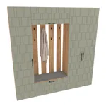 Шкафы для прихожей Lazio, фрезерованные фасады в эмали 32