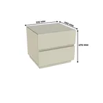 Тумба прикроватная 2 ящ. S-772