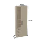 Шкаф комбинированный со стеклом с подсветкой L215S L/R