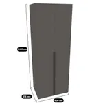 Шкаф двустворчатый L210.60-4