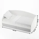 Кровать односпальная с ящиками P902N, 90x190