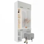 Столик туалетный с антресолью и стеллажом L415