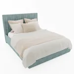 Кровать двуспальная мягкая АСТИ с подъемным механизмом, 160x200