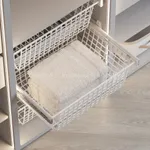 BELLE Корзина для белья 600 мм, цвет белый, BE60BAWH