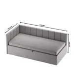 Кровать с подъемным механизмом и ящиком для белья ЛАЙН М1