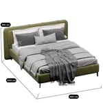 Кровать двуспальная мягкая СТЕНЛИ, 160x200